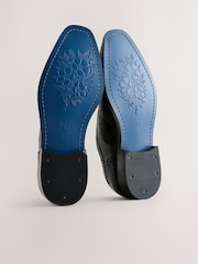 Black Leather Brogue Shoes - Image 7 of 7