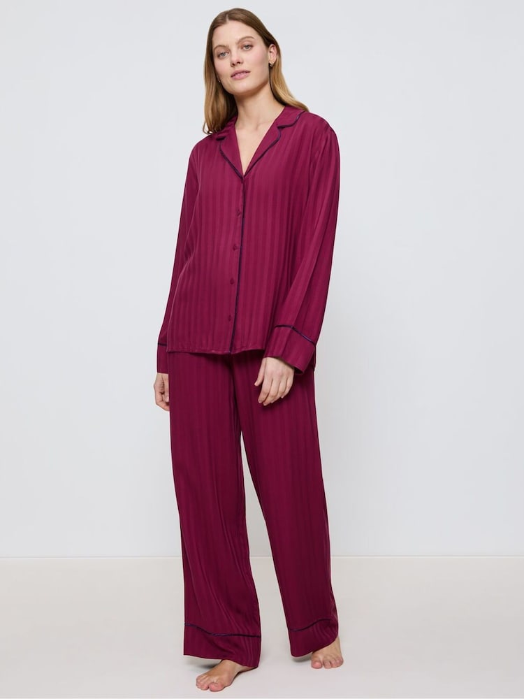 Triumph Red Amourette Jacquard - Pyjamas - Image 1 of 5 Triumph Red Amourette Jacquard - Pyjamas - Image 1 of 5