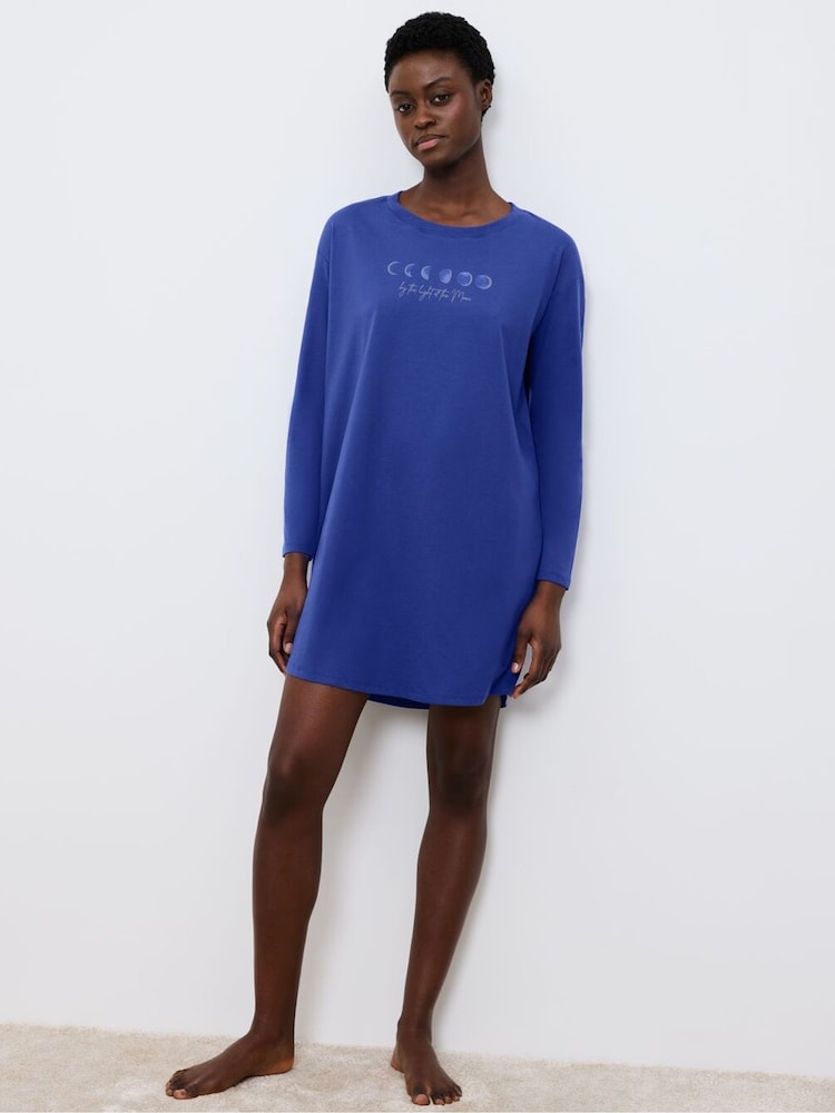 Blau - Triumph Nightdress Long-Sleeved - Bild 2 von 5