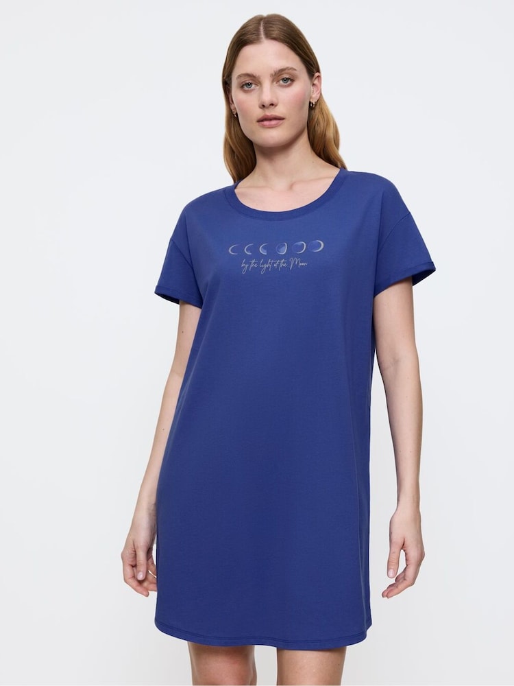 Blau - Triumph Nightdress Short-Sleeved - Bild 1 von 5