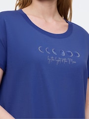 Blau - Triumph Nightdress Short-Sleeved - Bild 4 von 5