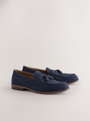Navy Tassel Loafers - Image 1 of 4