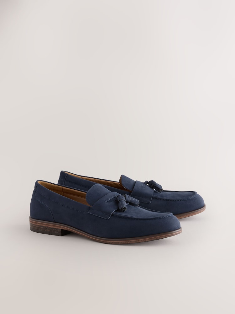 Navy Tassel Loafers - Image 1 of 4