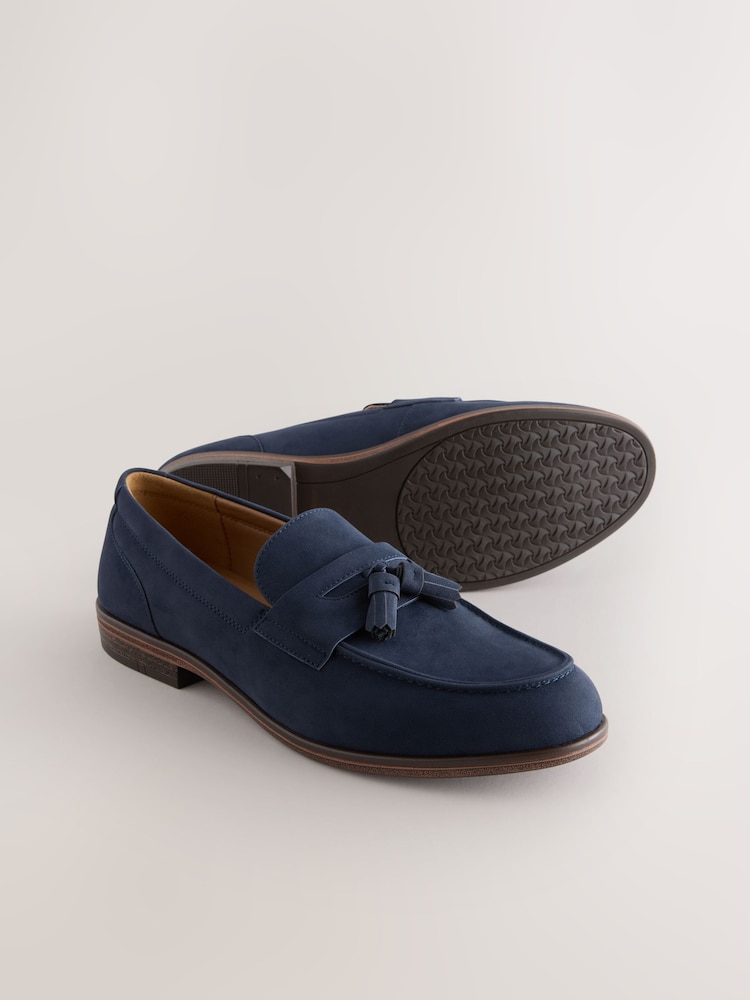 Navy Tassel Loafers - Image 2 of 4