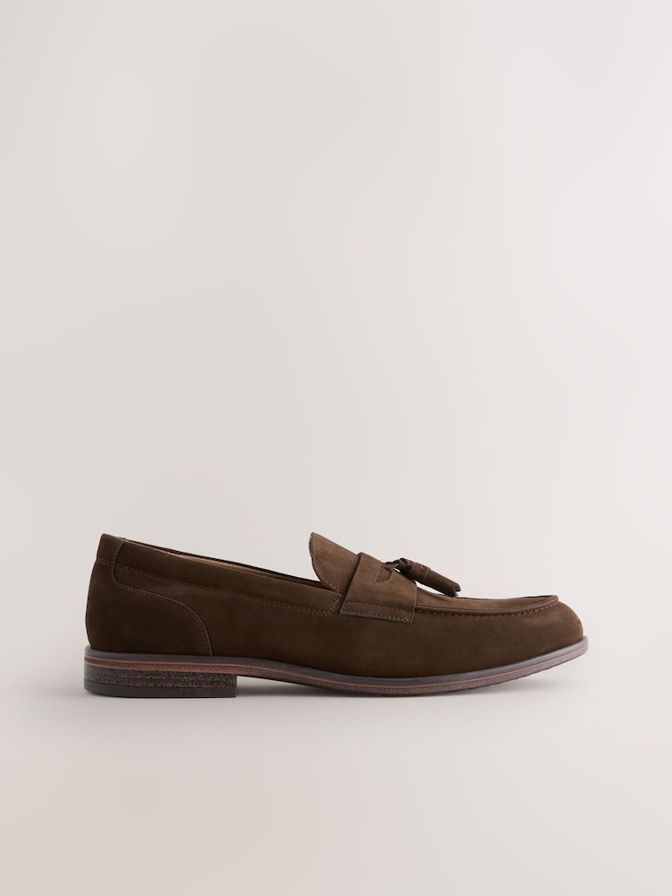 Brown Tassel Loafers - Image 2 of 5