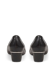 Pavers Black Heeled Court Shoes - Image 3 of 5