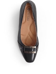 Pavers Black Heeled Court Shoes - Image 4 of 5