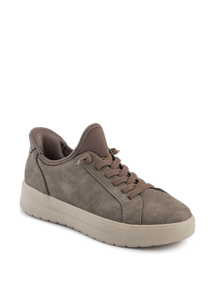 Pavers Nude Just Step In Cushioned Chunky Trainers - Image 2 of 5