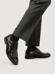 Pavers Black Gents Lace Smart Shoes - Image 1 of 5