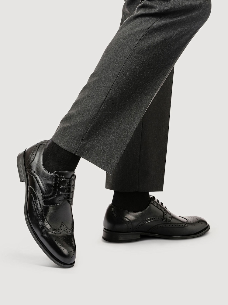 Pavers Black Gents Lace Smart Shoes - Image 1 of 5