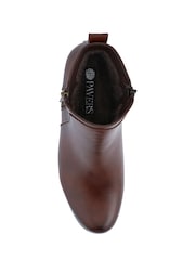 Pavers Brown Smart Zip-Fastening Boots - Image 5 of 5