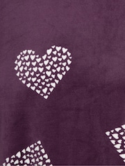 M&Co Red Baby Fleece Cluster Heart PJ Set - Image 5 of 5