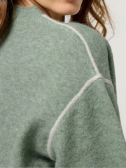M&Co Green Piped Detail Jumper - Image 4 of 5