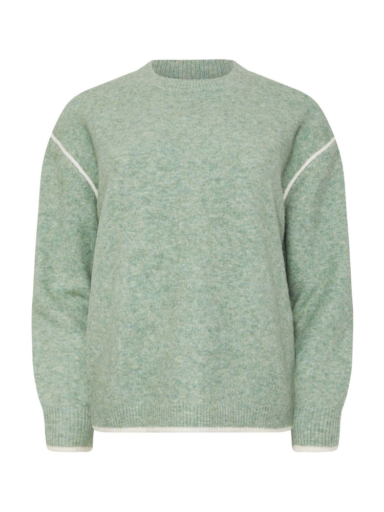 M&Co Green Piped Detail Jumper - Image 5 of 5