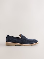 Navy Extralight Suede Loafers - Image 3 of 8