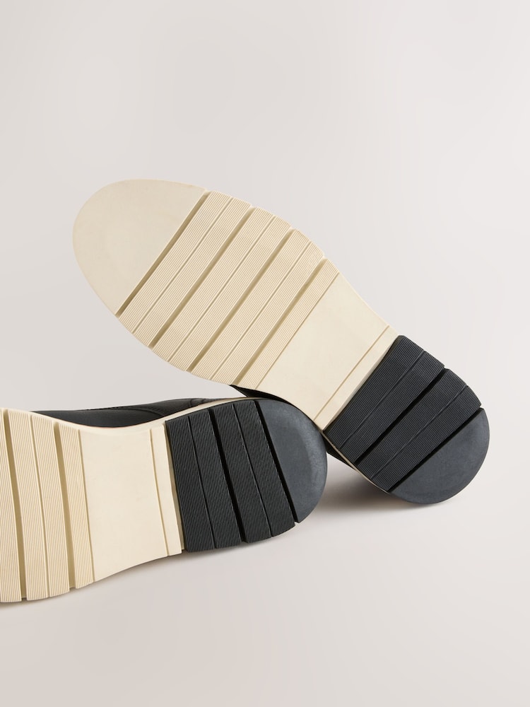 Black Comfort Wedge Derby Shoes - Image 6 of 6