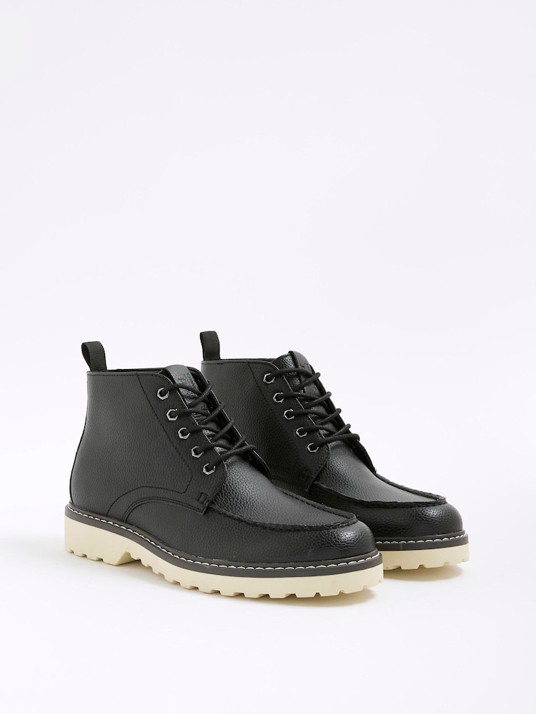 River Island Black Wedge Chukka Boots - Image 2 of 5