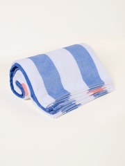 FatFace Light Blue MCS Shell Stripe Beach Towel - Image 2 of 2