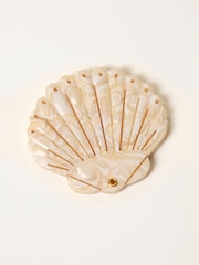 FatFace Metallic Shell Shaped Resin Mirror - Image 1 of 2