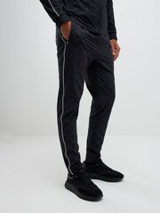River Island Black Monogram Piped Skinny Joggers - Image 1 of 4