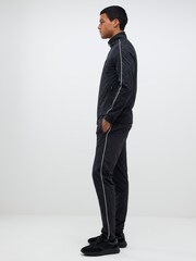 River Island Black Monogram Piped Skinny Joggers - Image 2 of 4