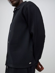River Island Chunky Plisse Shirt - صورة 4 من 4
