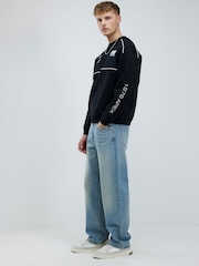 River Island Blue Loose Fit Washed Jeans - Image 2 of 4