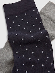 River Island Grey Smart Spot 5 Pack Socks - Image 3 of 3