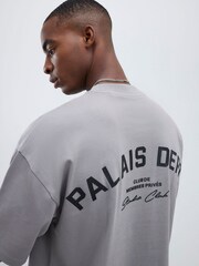 River Island Grey Overszied Palais Dept T-Shirt - Image 4 of 4