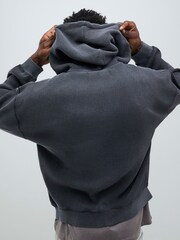 River Island Oversized Washed Waffle Hoodie - صورة 4 من 4