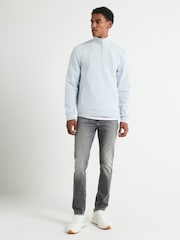 River Island Grey Skinny Fit Stretch Jeans - Image 1 of 4