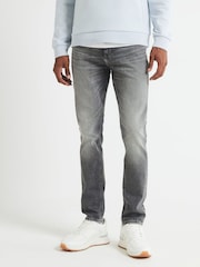 River Island Grey Skinny Fit Stretch Jeans - Image 3 of 4