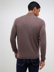 River Island Slim Fit Viscose Half Zip Jumper - Imagem 3 de 4