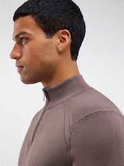 River Island Slim Fit Viscose Half Zip Jumper - Imagem 4 de 4