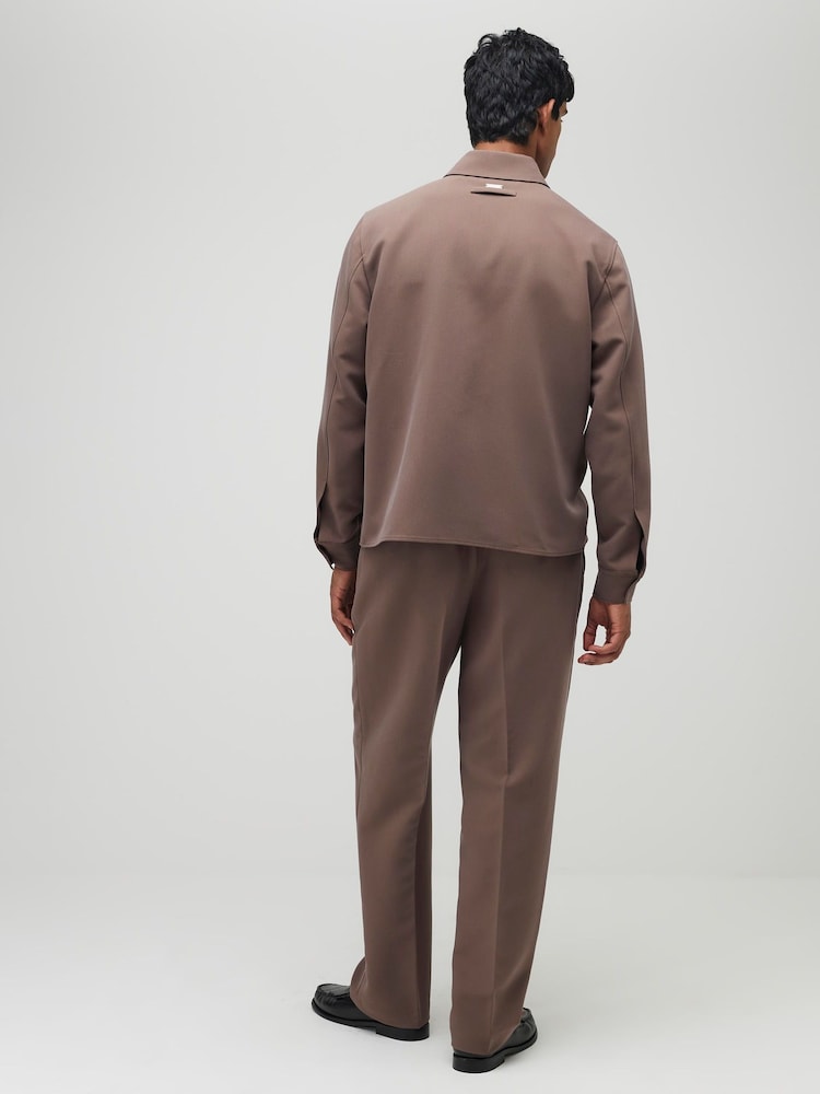 River Island Relaxed Fit Soft Tailored Stretch Trousers - صورة 2 من 4
