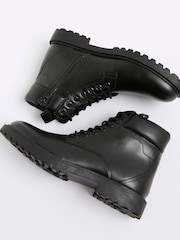 River Island Black Padded Collar Boots - Image 5 of 5