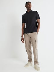 River Island Cream Skinny Fit Clean Cargo Trousers - Image 2 of 4