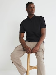 River Island Cream Skinny Fit Clean Cargo Trousers - Image 3 of 4