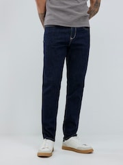 River Island Blue Stretch Slim Fit  Rinse Jeans - Image 3 of 4