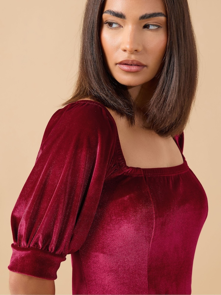velour fit and flare dress Vineyard Vines Sleeveless Fit & Flare Waisted Knit Dress - Jet Black main image 1