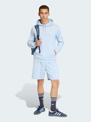 Hellblau - adidas Originals Essentials Kapuzensweatshirt mit Dreiblatt - Bild 3 von 6