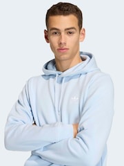 Hellblau - adidas Originals Essentials Kapuzensweatshirt mit Dreiblatt - Bild 4 von 6