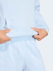 Hellblau - adidas Originals Essentials Kapuzensweatshirt mit Dreiblatt - Bild 5 von 6