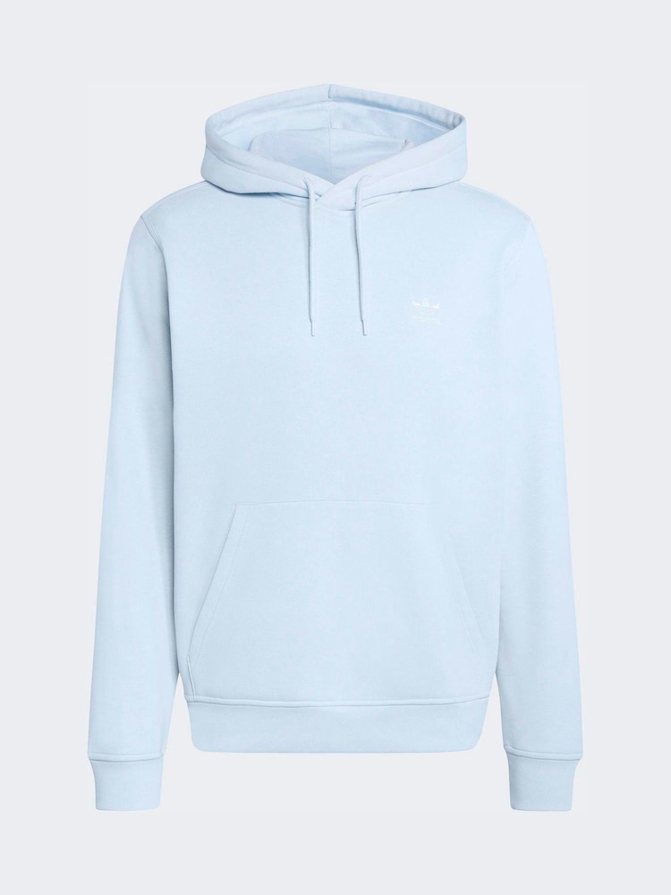 Hellblau - adidas Originals Essentials Kapuzensweatshirt mit Dreiblatt - Bild 6 von 6