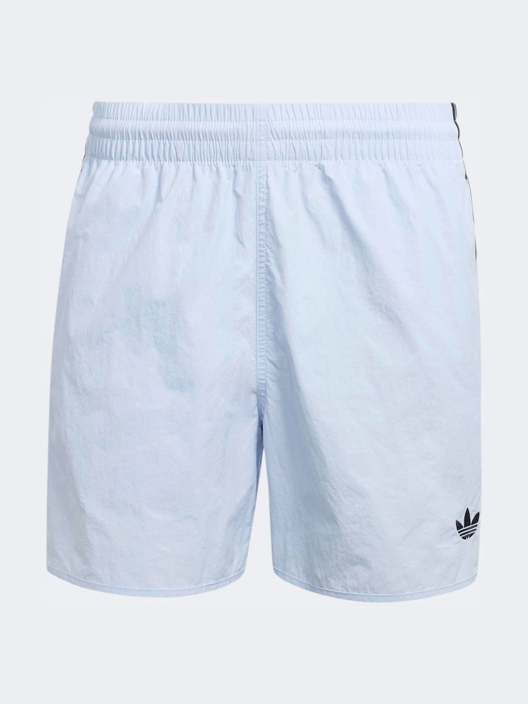 adidas Pale Blue Sprinter Shorts - Image 6 of 6 adidas Pale Blue Sprinter Shorts - Image 6 of 6