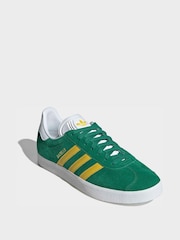 adidas Originals Light Green Gazelle Trainers - Image 2 of 10