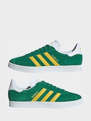 adidas Originals Light Green Gazelle Trainers - Image 3 of 10