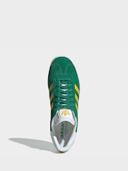 adidas Originals Light Green Gazelle Trainers - Image 5 of 10