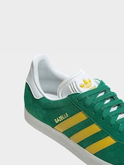 adidas Originals Light Green Gazelle Trainers - Image 7 of 10