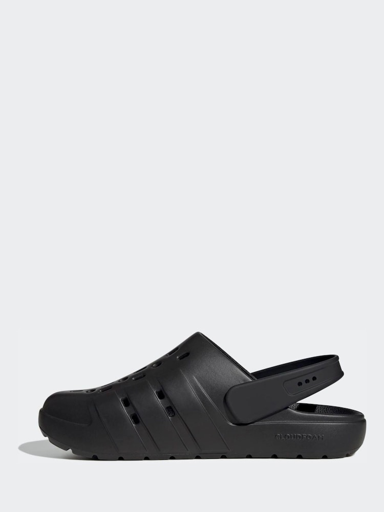 adidas Black Adilette Sandals - Image 2 of 8 adidas Black Adilette Sandals - Image 2 of 8